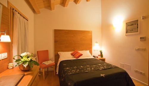 Chambre Double Économique pour 1 personne, 1 grand lit 1 place, vue jardin