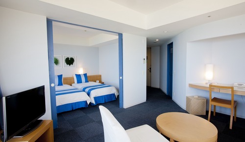 Chambre avec lits jumeaux, non-fumeurs (Corner Ocean)