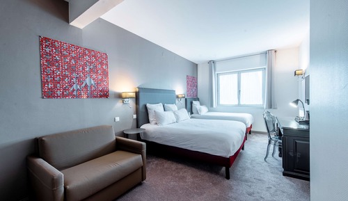 Chambre Deluxe, plusieurs lits, non-fumeurs, accès piscine
