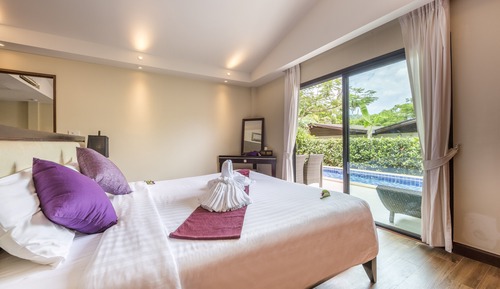 Villa, 2 chambres, piscine privée, vue jardin
