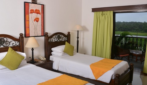 Villa, 2 lits une place, vue jardin (with cosy sitout area)