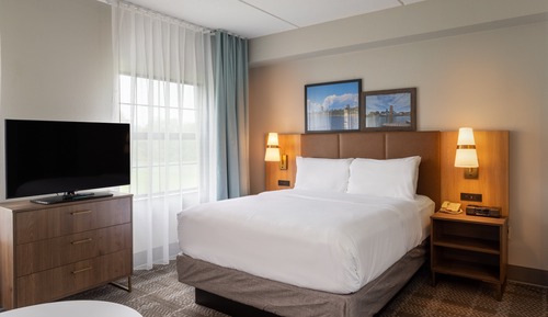 Suite, 1 chambre, accessible aux personnes à mobilité réduite, cuisine (Comm, Roll Shwr)