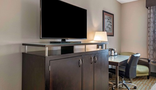 Chambre Standard, 1 très grand lit, non-fumeurs, réfrigérateur et four à micro-ondes