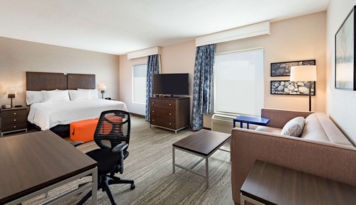 Suite, 1 très grand lit, accessible aux personnes à mobilité réduite (Mobility, Roll-in Shower)