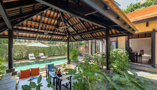 Villa, 1 chambre, piscine privée, en front de plage