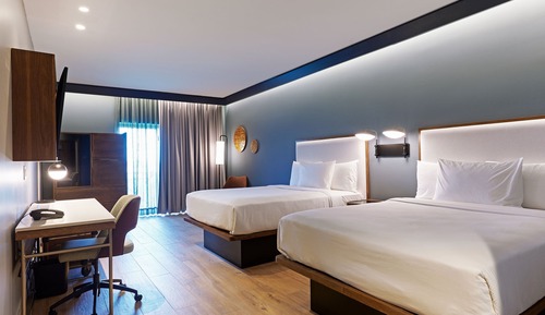 Chambre, 2 grands lits
