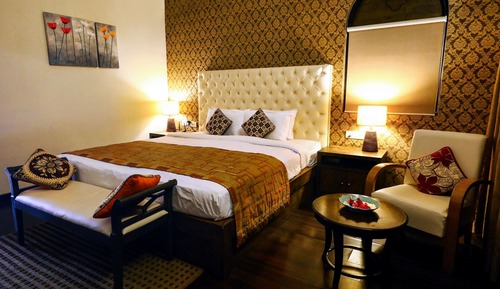 Suite Luxe, 1 lit une place, vue jardin, côté jardin