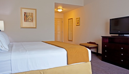 Chambre, 1 très grand lit, accessible aux personnes à mobilité réduite (Accessible Tub)