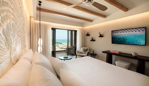 Chambre Double Supérieure, vue mer, en front de plage