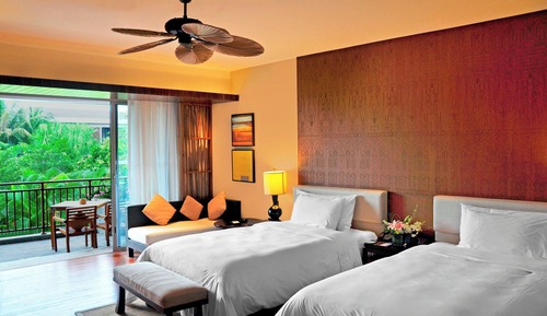 Chambre Deluxe, 2 lits doubles, balcon