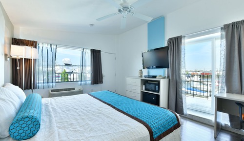Chambre Supérieure, 1 très grand lit, vue mer