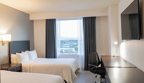 Chambre, 2 lits doubles, avec vue