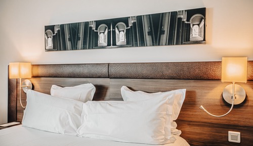 Chambre Standard, 1 lit double, accessible aux personnes à mobilité réduite