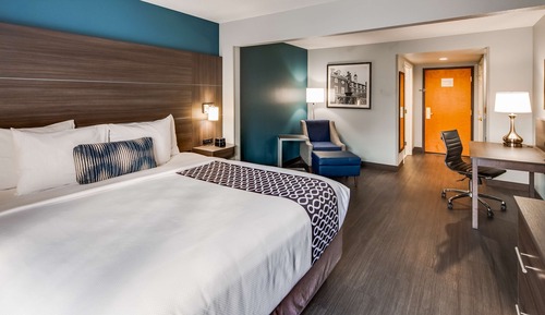 Chambre Standard, 1 très grand lit, non-fumeurs, réfrigérateur et four à micro-ondes (Pet Friendly)