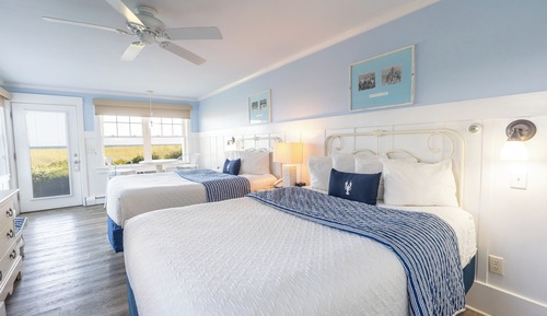Chambre Classique, 2 grands lits, en front de mer