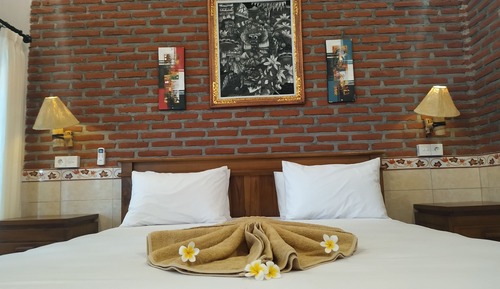 Chambre Supérieure Double ou avec lits jumeaux, vue jardin