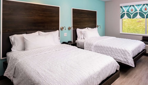 Chambre, 2 grands lits, accessible aux personnes à mobilité réduite (Hearing)