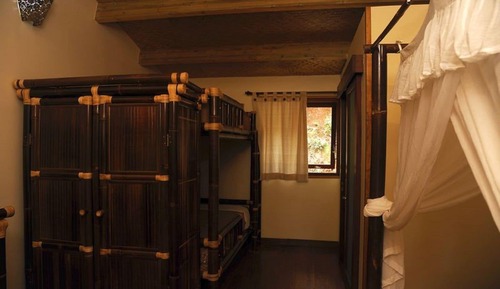 Bungalow Bambou, vue parc