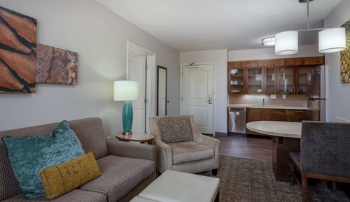 Suite, 1 chambre, accessible aux personnes à mobilité réduite, cuisine (Mobility, Accessible Tub)