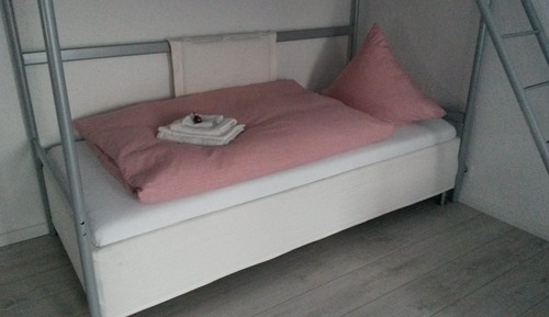 Chambre Quadruple, salle de bains commune