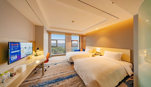 Chambre Standard, 2 lits une place, non-fumeurs, vue fleuve