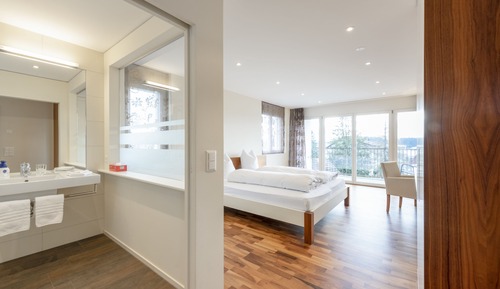 Chambre Double, 1 lit double, balcon, vue montagne