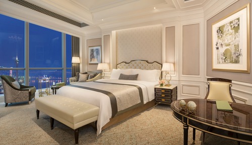 Chambre, 1 très grand lit, non-fumeurs, vue océan