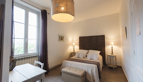Chambre Double, 1 lit double, non-fumeurs, vue jardin