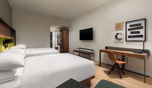 Chambre, 2 grands lits