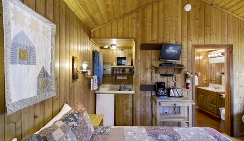 Cabane Classique, 1 grand lit, non-fumeurs, vue jardin