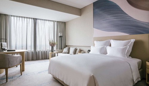 Chambre Supérieure, 1 très grand lit, vue ville