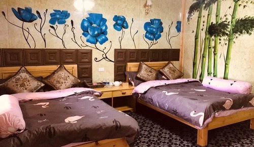 Chambre Deluxe avec lits jumeaux, vue jardin