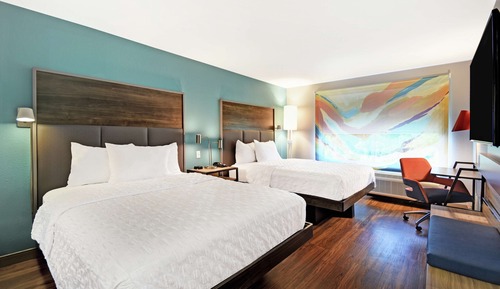 Chambre, 2 grands lits