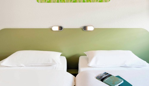 Chambre avec lits jumeaux, 2 lits une place