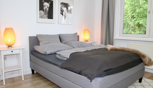 Appartement Confort, salle de bains privée, vue jardin