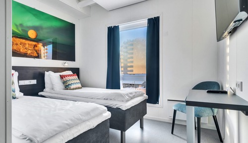 Chambre Économique, 2 lits une place, non-fumeurs