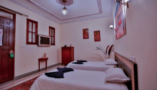 Chambre avec lits jumeaux, 2 lits une place
