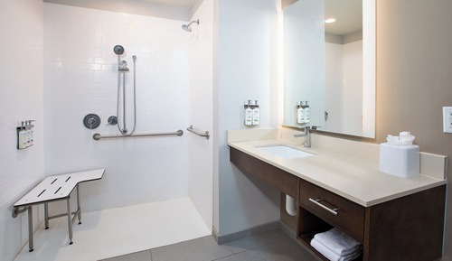 Suite, 1 chambre, accessible aux personnes à mobilité réduite (Communications, Roll-In Shower)