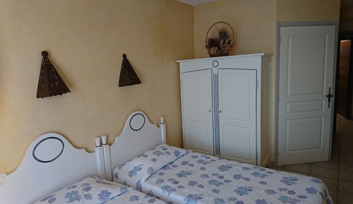 Chambre avec lits jumeaux, terrasse