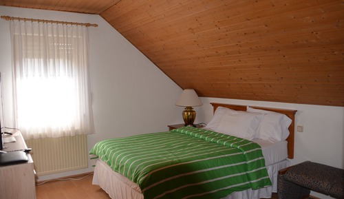Chambre Double Deluxe, 1 grand lit, salle de bains privée, vue montagne