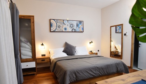 Chambre Double Classique, 1 très grand lit, non-fumeurs, vue jardin