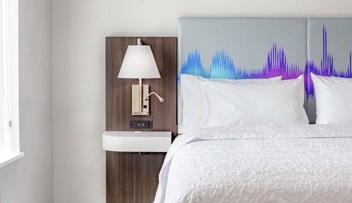 Chambre, 2 grands lits, accessible aux personnes à mobilité réduite (Hearing)
