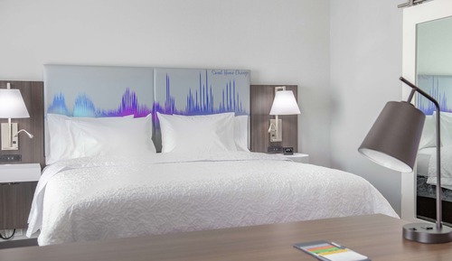 Chambre, 1 très grand lit (Mobility & Hearing, Roll-in Shower)