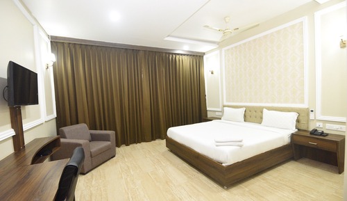 Chambre Deluxe, 1 grand lit 1 place, non-fumeurs