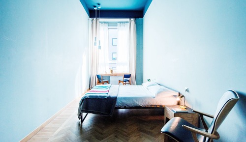 Chambre Double, salle de bains commune