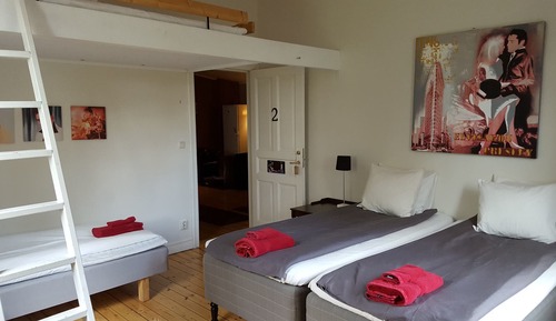 Chambre Quadruple, vue jardin