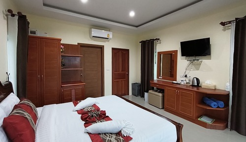 Chambre Deluxe, 1 très grand lit, non-fumeurs, vue mer