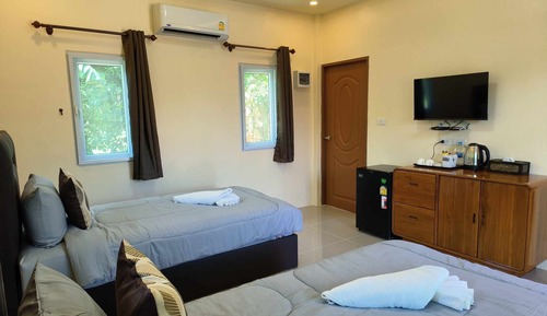 Chambre Deluxe avec lits jumeaux, 2 lits une place, non-fumeurs, vue mer