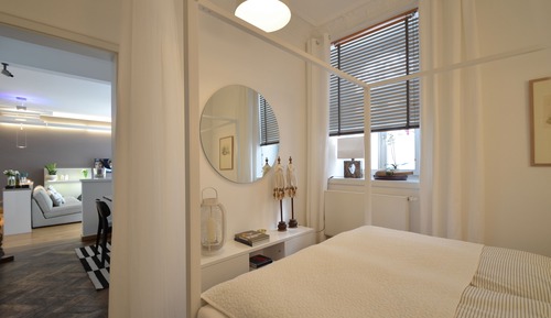 Appartement Design, 2 chambres, accessible aux personnes à mobilité réduite, vue ville (Asante)