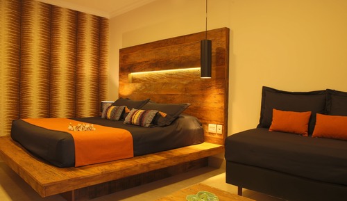 Chambre Luxe, plusieurs lits, vue jardin (Rouxinol)